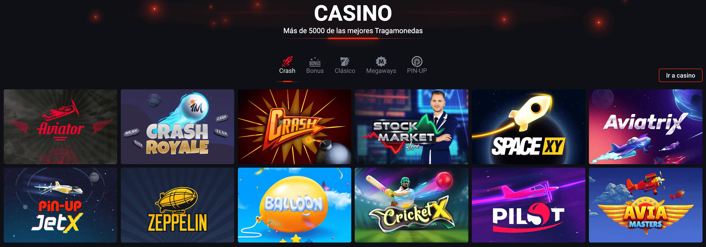 juegos de Pin Up online